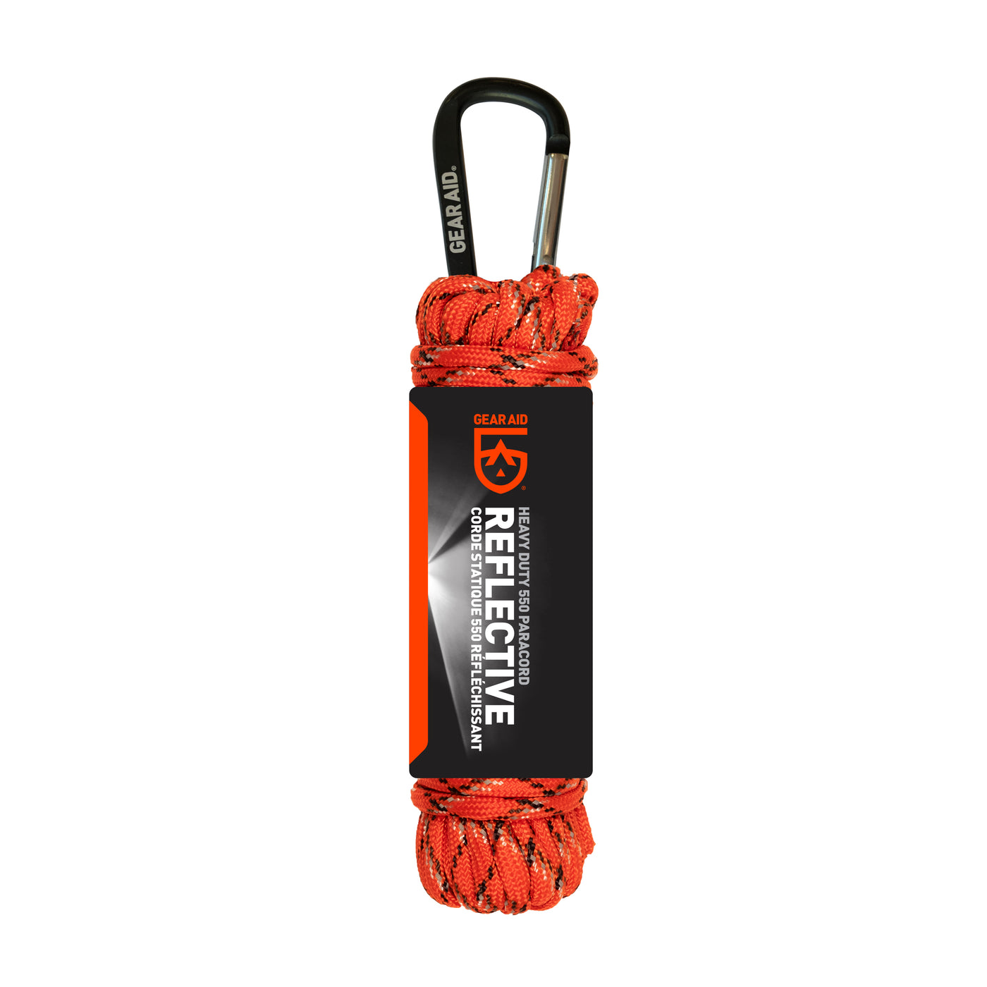 Gear Aid 550 Paracord 100 ft-Black/Reflective