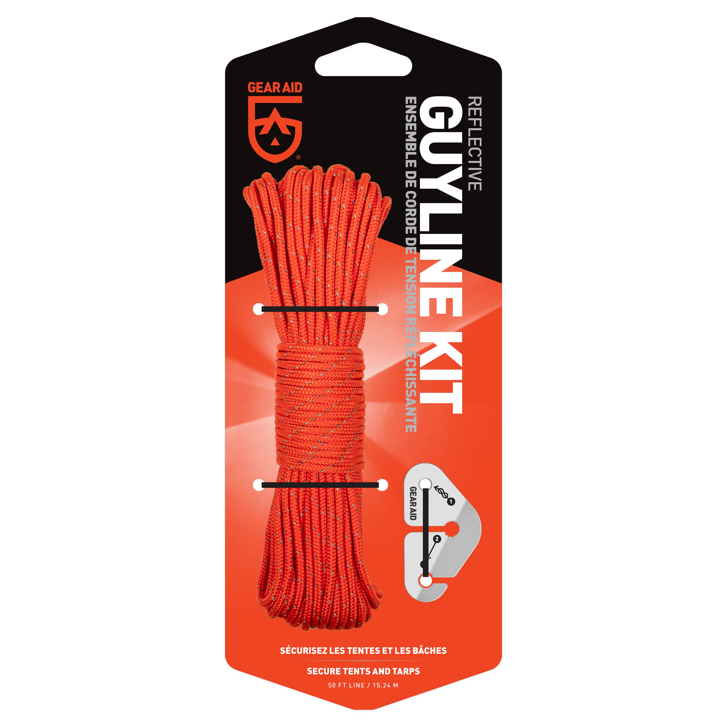 Tent Rope for Camping - Reflective Camp Tent Guyline Rope, Reflects Light  in The Dark - 6mm Thick